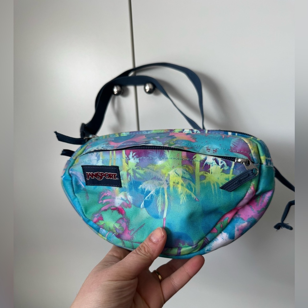 Palm tree jansport fanny pack